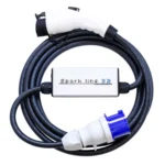 inChaNet Spark Line 32 hordozható töltő 7,4 kW, 7,5 m Type 1 kábellel, hordtáskával