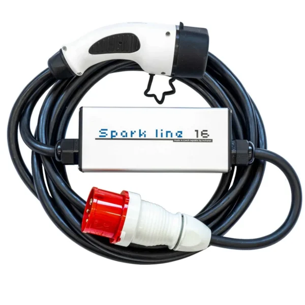 SPARK LINE 16 elektromos autó állítható otthoni töltő | 11 kW – 3x16A | 7,5m – Type2