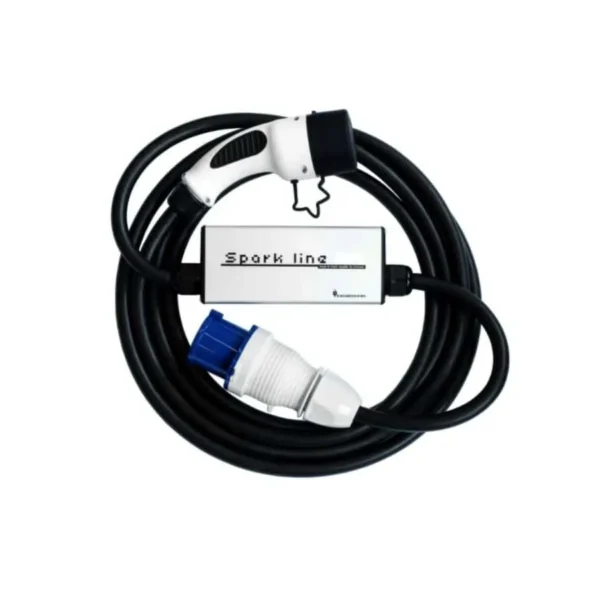SPARK LINE 32 elektromos autó állítható otthoni töltő | 7,4 kW – 1x32A | 5m – Type2